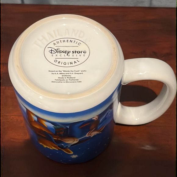NIB Disney Store Exclusive Winnie the Pooh, Eeyore, Piglet Holiday Snowflake Mug - Picture 9 of 16